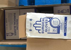China Medical Grade Sterile Latex Gloves Powdered Disposable Doctor Gloves wholesale