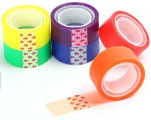 China printed stationery bopp printed packing tape for decoration,Stationery BOPP adhesive Tape Office Tape with SGS Certifica wholesale