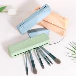Portable LFGB Silicone Makeup Brush Case Large Capacity