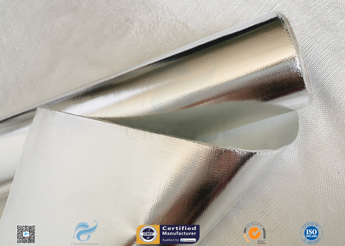 Good Hermetic Laminated Aluminium Foil Fiberglass Fabric Smooth Surface