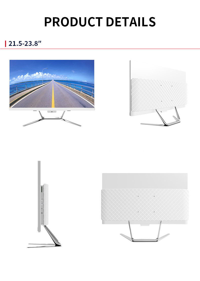 LCD Screen 23.8inch Touch Screen AIO PC WIFI 2.5GHz