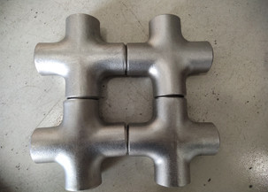 SCH10 WP304 Seamless Pipe Fittings Cross , 4 Way Cross Pipe Fitting