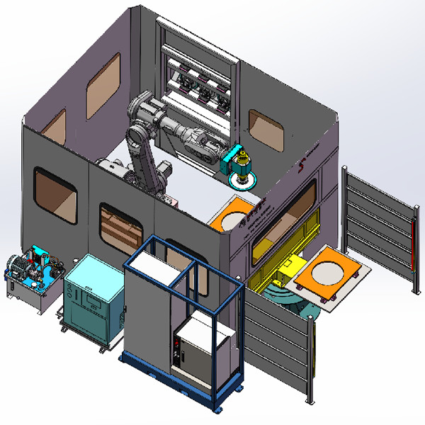 Integrated Robots In Surface Polishing Milling Deburring Grinding Application In Casting Iron Steel Aluminum Plastic Etc