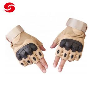 China Half Fingers Military Hard Knuckle Tactical Gloves Outdoor Hunting Gloves on sale