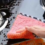 KILINE Microfiber Kitchen Dish Towel Dishcloth Rag Non-stick Thickened Wipe