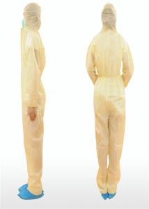 China Latex Free Disposable Coverall Suit , Disposable Jumpsuits With Hood wholesale