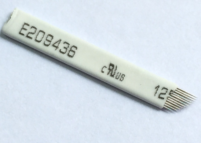 Sterilized Permanent Makeup Manual Eyebrow Tattoo Needles with 11 Pins