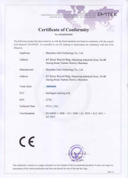 ISO9001 Dustproof GPS Door Lock Cold Chain Temperature Monitoring Devices