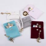Custom Logo Printed Microfiber Jewellery Pouch Eco Friendly Jewelry Bags