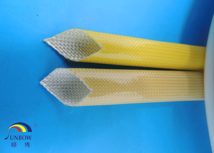 Heat Resistance F Grade Motor Fiberglass Braided Sleeving with PU Resin Coated