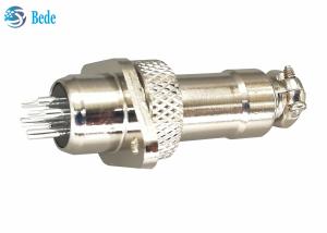 China Rhombus Flange Gx12 5 Pin Connector 3A 200V Military Circular Connectors wholesale