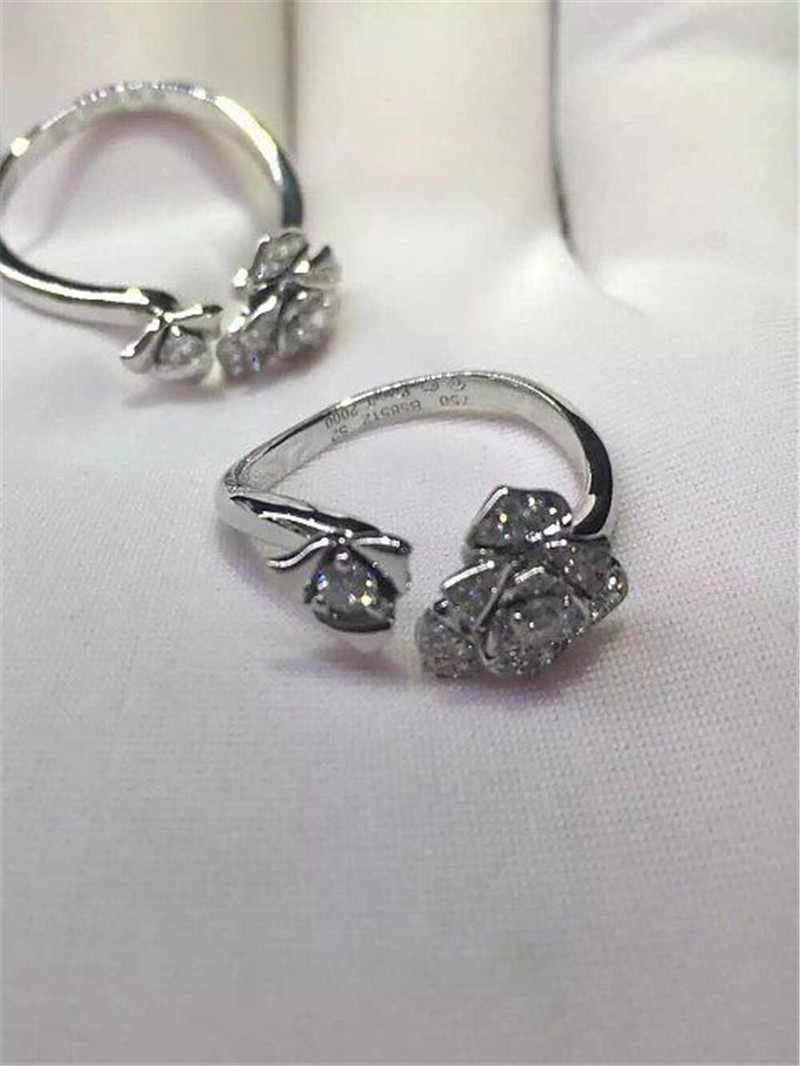 18k gold white gold yellow gold rose gold diamond ring