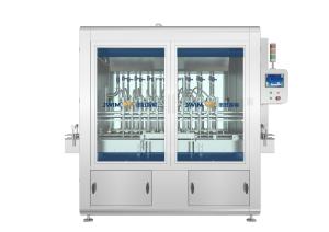 China 16 Filling Heads Pesticide Piston Liquid Filling Machine 6000 BPH 50ML-1000ML wholesale