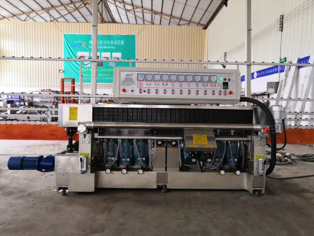 8 Spindles Glass Straight Line Edging Machine