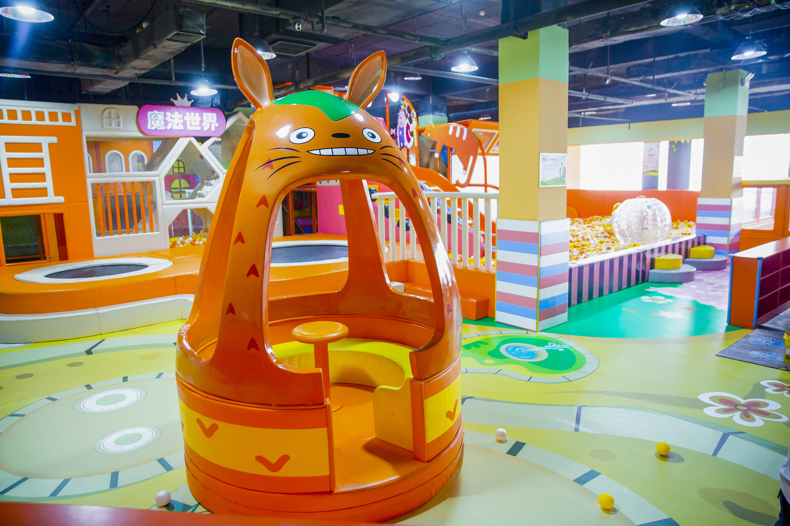 No Power Merry Go Round Playground Equipment Fun Amusement Ride For Kids