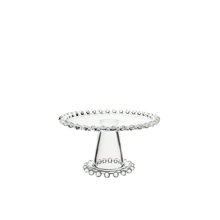 1-3 cake stand set eco-friendly lead-free crystal transparent dome glass cake stand