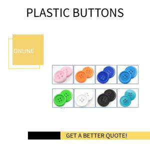 China Disposable Gowns 4 Holes Plastic Buttons wholesale