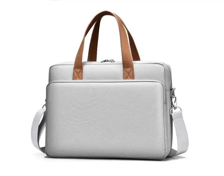Quilted Polyester Messenger Laptop Bag 14 15.6 16 Inch For Macbook