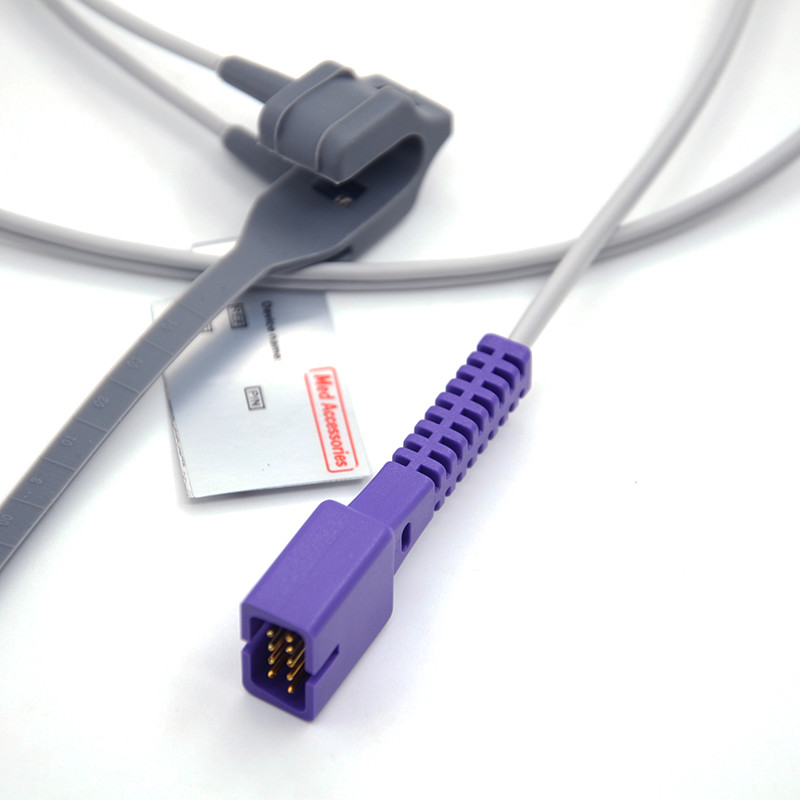 Newborn Patient Use Compatible For Nellcor Reusable Oximeter 9 Pin Compatible Nellcor Spo2 Sensor