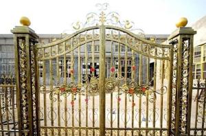 China Anti Rat Cast Iron Door Contemporary Iron Doors For Residential / School wholesale