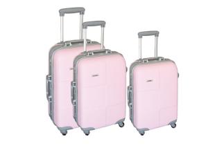 China ABS Oxford Cloth Travel Luggage Sets , Iron Trolley Girly Luggage Sets On Wheels wholesale