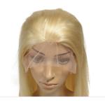 Blonde Color Brazilian Human Hair Lace Front Wigs With Baby Hairline 10 Inch-30