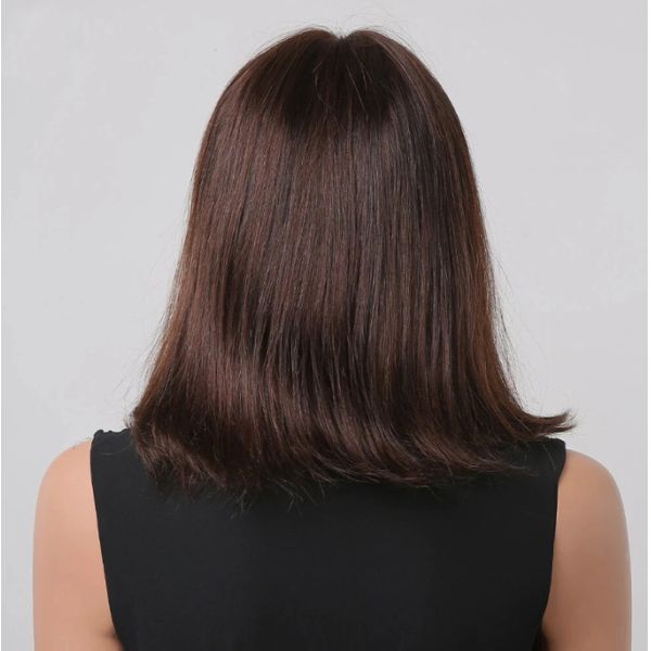 Womens 100 Human Hair Wigs Ladies Wigs Bleached Knots Full Lace Cap