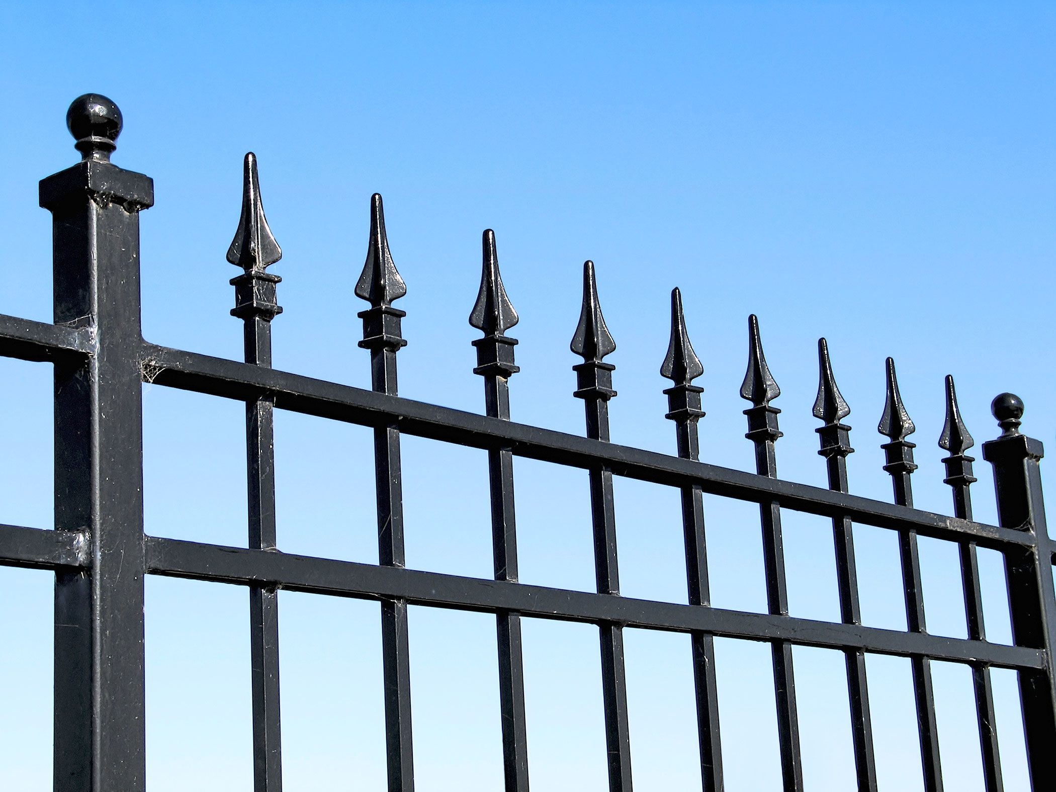 Residential Outdoor 6x8 Removable Decorative Wrought Iron Fence Panels