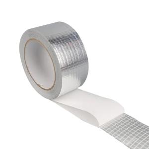 China 2 Way HVAC Reinforced Scrim Aluminum Foil Tape FS Rubber Resin Adhesive wholesale