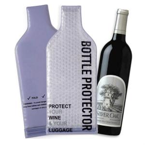 China Leak Proof PVC Plastic Bubble Wrap Wine Bags , Reusable Wine Bottle Protector wholesale