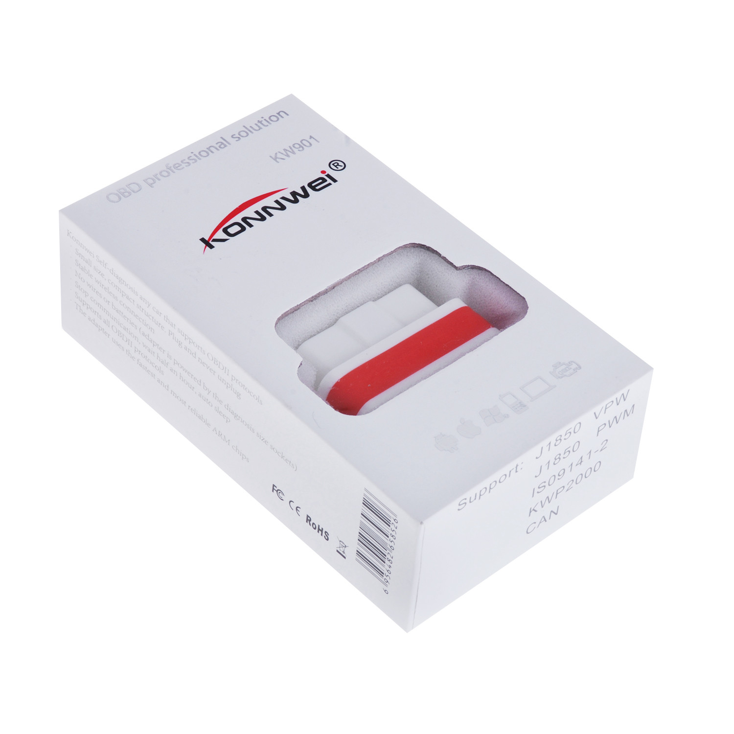 Mini Manual WIFI Diagnostic Scanner KW901 Elm327 1.5a Software Test Car Engine