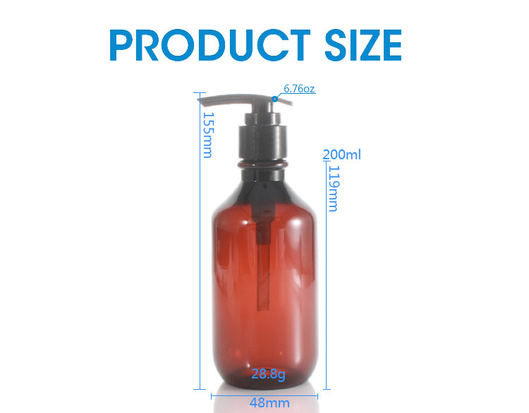 Household 6.76oz Hand Sanitizer Shampoo Pump Bottles