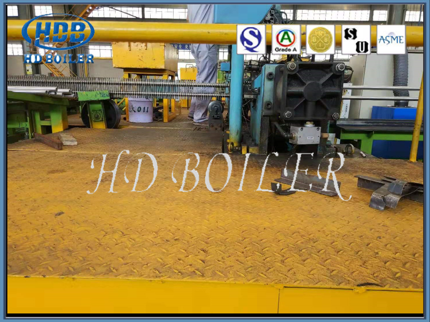 Cold Finished Welded Fin And Tube Heat Exchanger Boiler Part