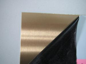 China 201 304 rose gold brushed finished stainless steel sheet wholesale