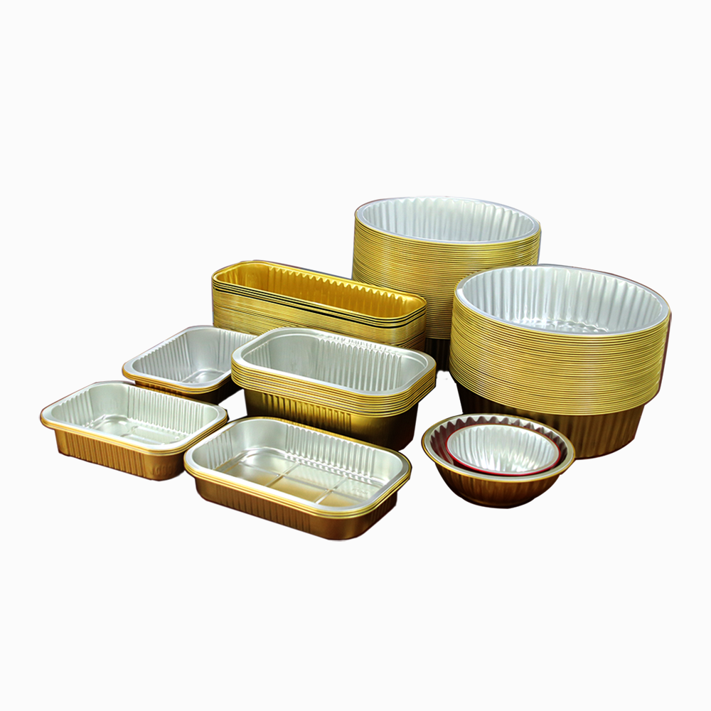Food Grade Aluminum Foil Container Drip Pans Tray for Carryout Lunch Box Custom Order