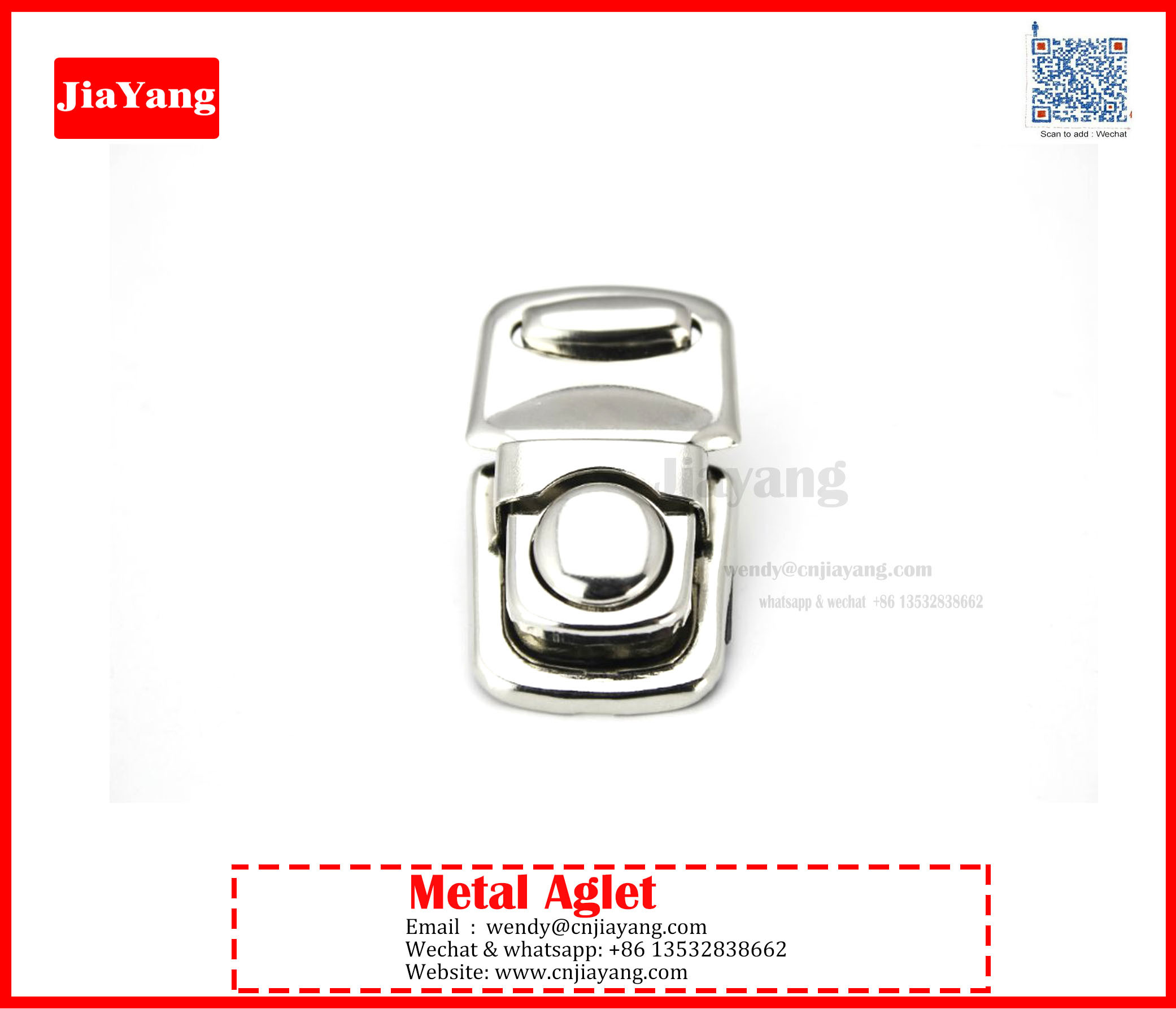 Directly Sale Bag Accessories lock Craft Case Clasp Push lock