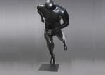 Black Male / Female Sport Shop Display Mannequin For Gym Suits Display