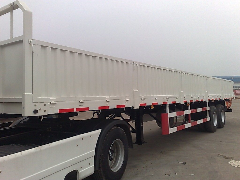 3-Axles Side Wall/ Side Board/Fence Cargo Truck Semi Trailer 3 Axles Steel Side Wall Panel Curtain Cargo Side Trailer