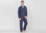 Personalised Mens Long Pyjamas Set / Mens Luxury Loungewear Set Anti Shrink
