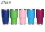 Cold Beverage Stainless Steel Tumbler Cups Safe Colorful Vacuum Plating