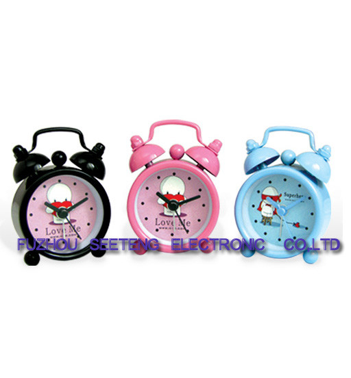 flower shap desk alarm clock with colorful material and lovely customized dial for children