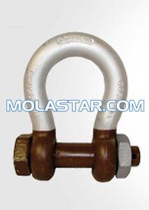China Galvanized Shape Twist Shackle Marine Clevis Forged Pear Shaped End Link Shackle For Sale wholesale