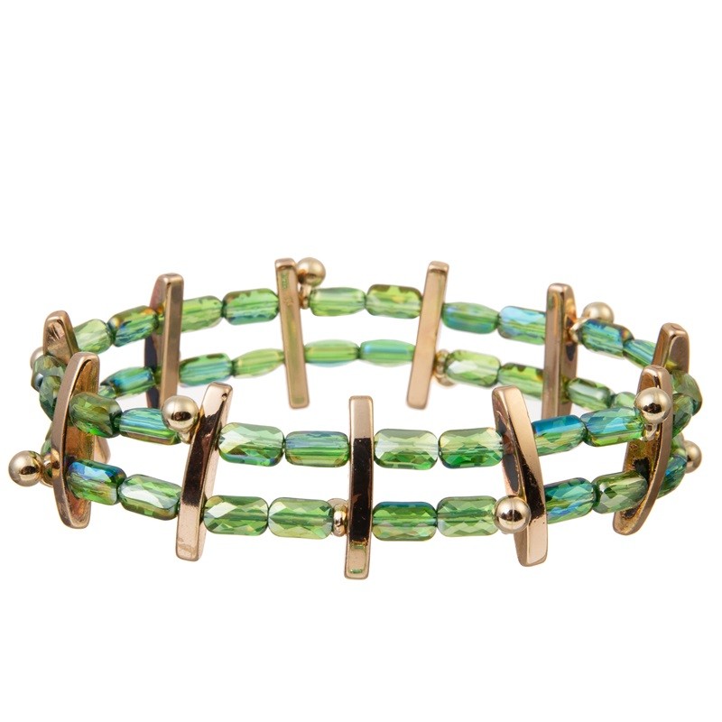 Handmade Stackable Bracelet Mini Glass Seed Bead Stretchy Crystal Dainty