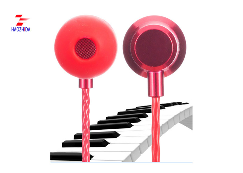 Mobile Phone In-ear Cell Phone Clear Air Tube Earphone with Mic HZD1806E Mp3 mp4 player 6 u speaker