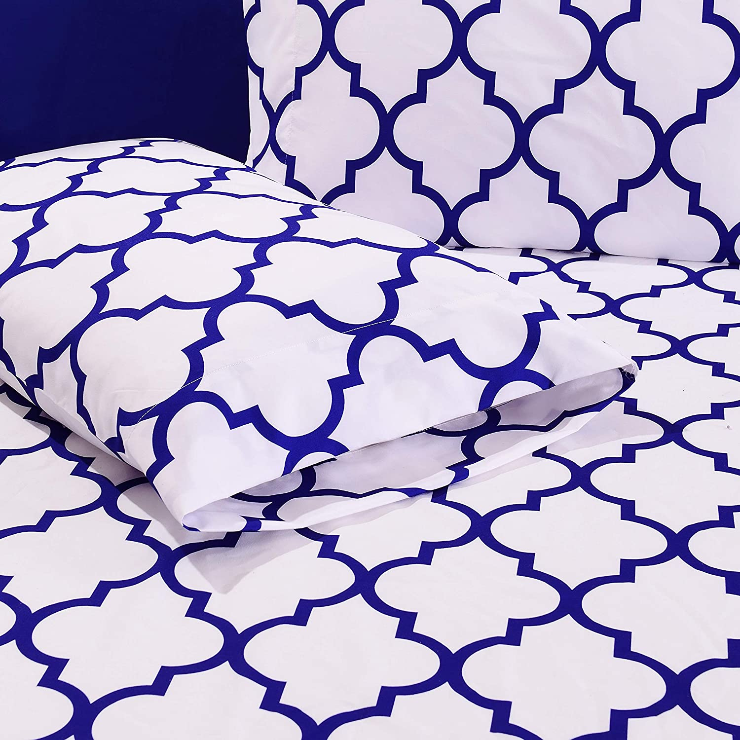Personalized Luxury Customized Design 4-Piece Bed Sheet Set with 300 Thread Count