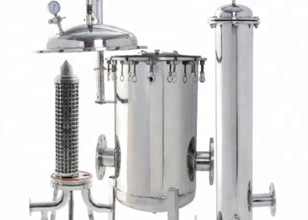 316L Stainless Steel Liquid Filter Housings 1.5" Sanitary Flange For Wine