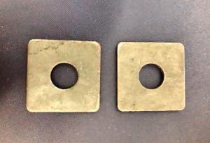 China Hardened 4 Inch DIN436 Square Beveled Washer Carbon Steel Material wholesale