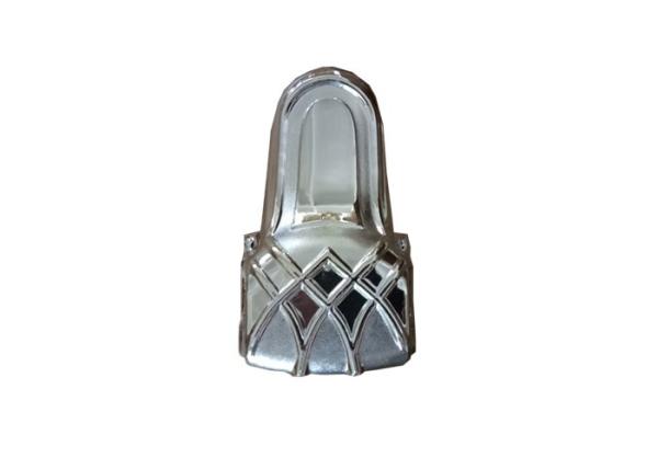 Sliver Coating Film Plastic Funeral Casket Fitting Coffin Parts With Pineapple