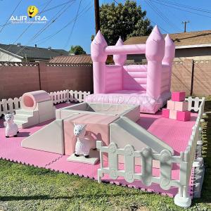 China Kids Soft Play Equipment Daycare Center Indoor Playground Equipment Indoor Pink wholesale