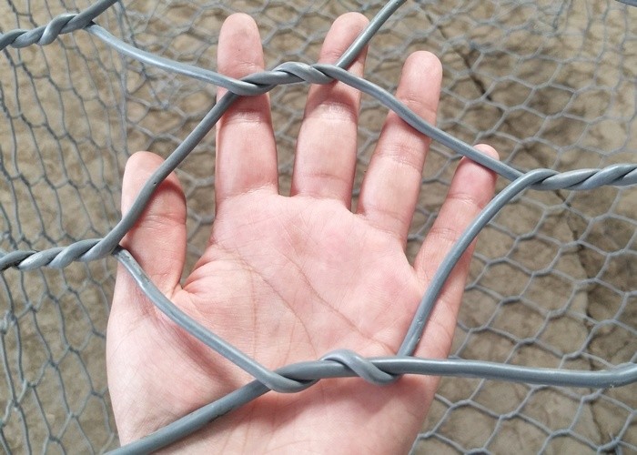 Galvanized Hexagonal 2m Gabion Basket Woven Stone Filled